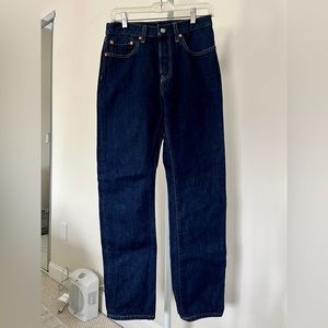 NWOT Levi 501 Denim High Rise Button Fly Jeans Sz W27 L30